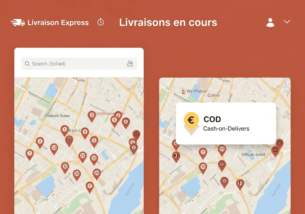 Aperçu du template App — Logistique