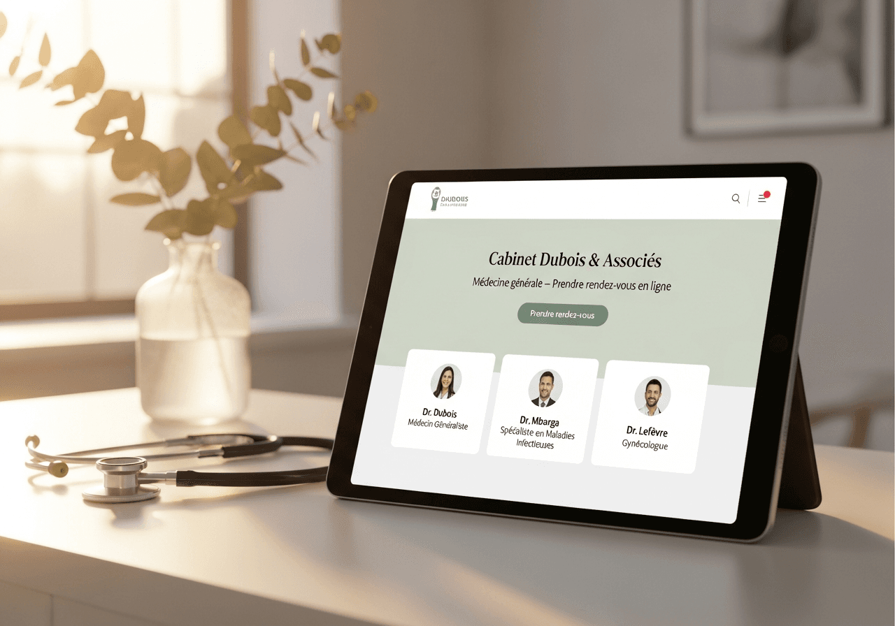 Aperçu du template Cabinet médical — Sérénité