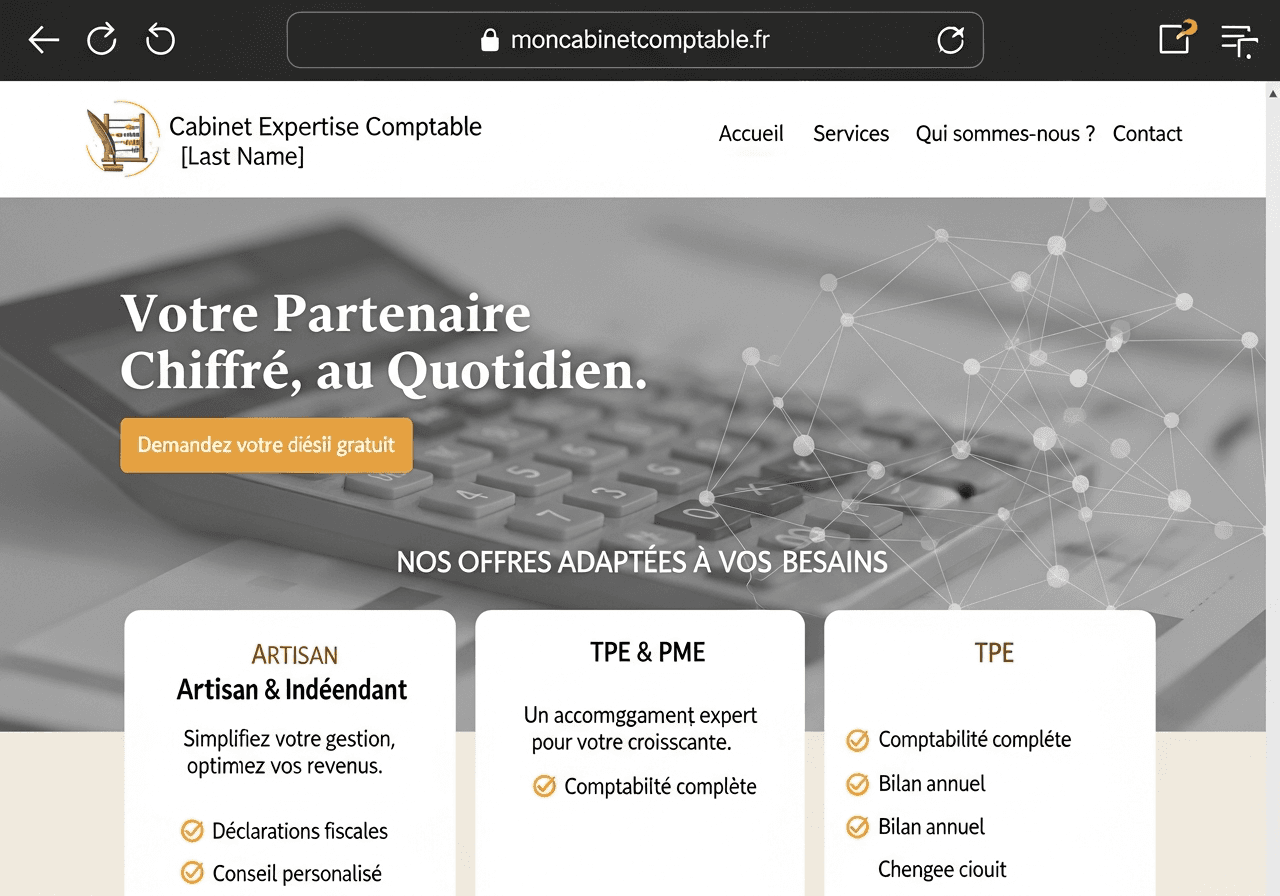 Aperçu du template Comptable — Expert