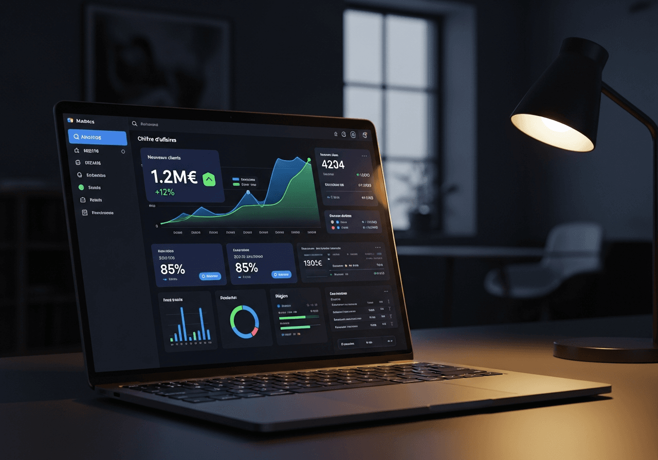 Aperçu du template Dashboard — Pilotage