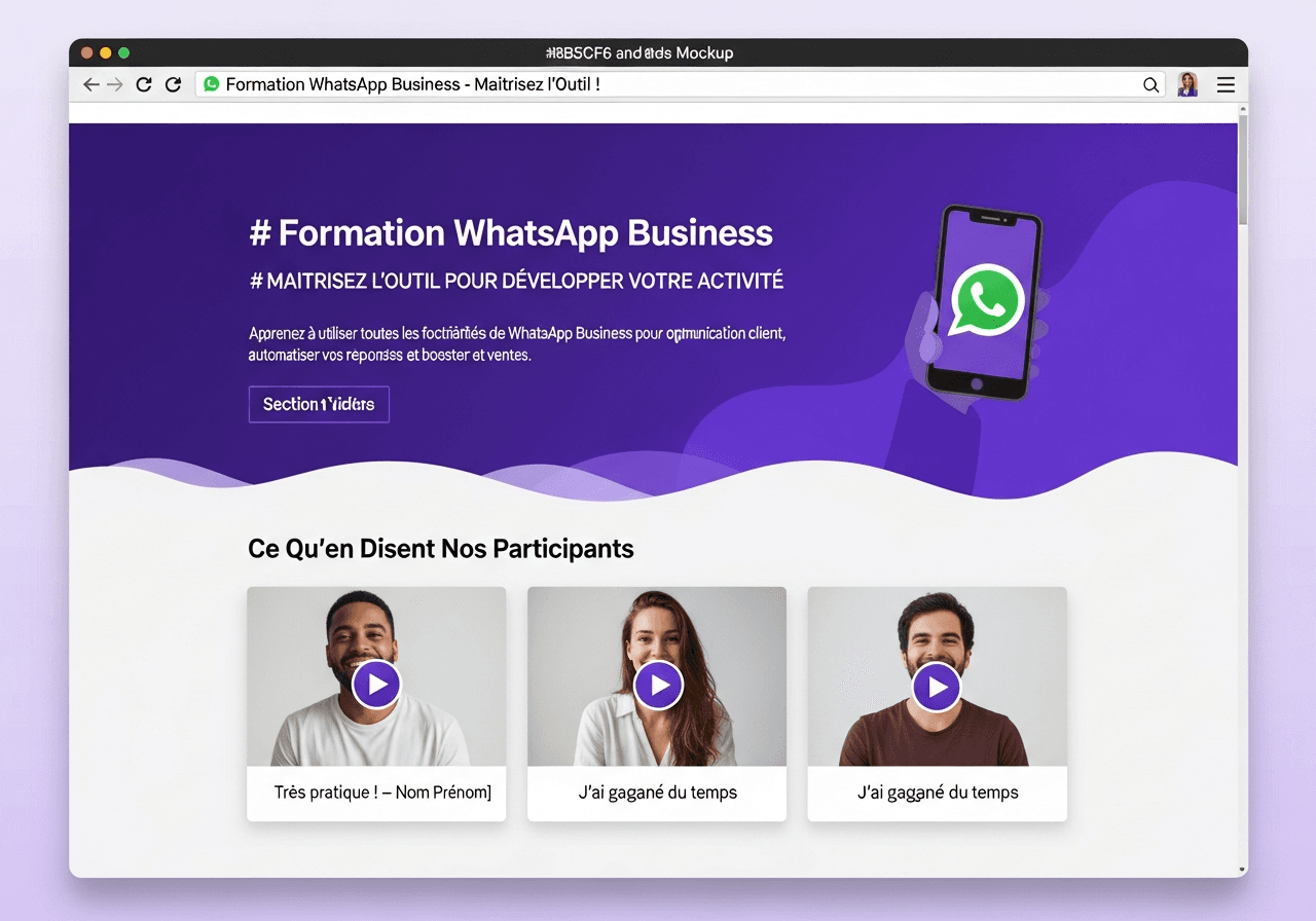 Aperçu du template Landing — Produit digital