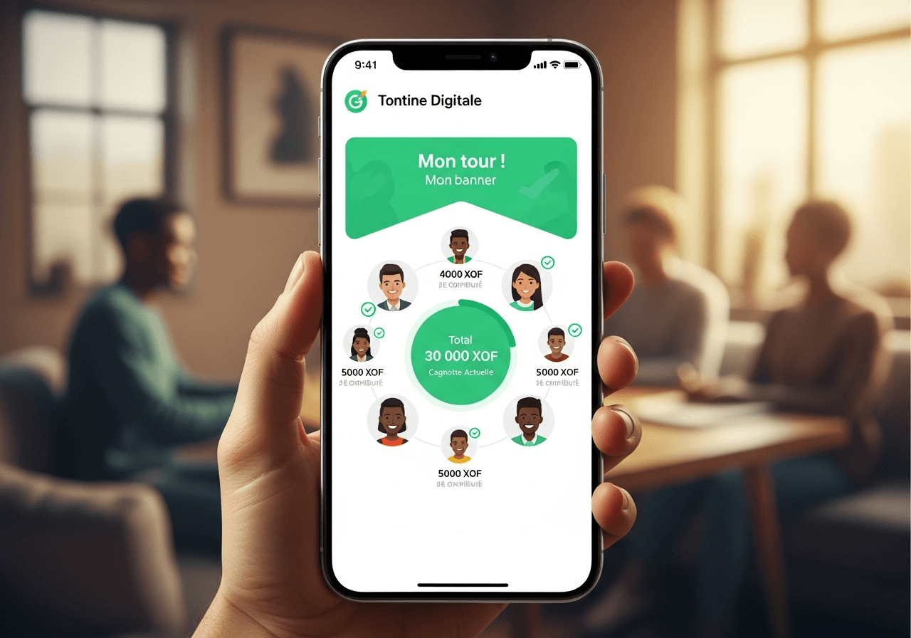 Aperçu du template Tontine digitale